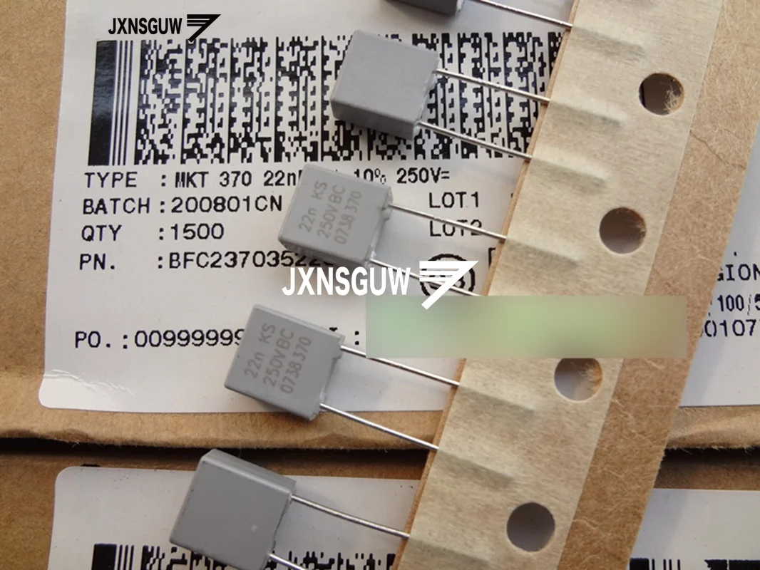 20PCS NEW Original VISHAY BC MKT370 0.022UF250V P5MM Film capacitor 223/250V Electrolytic Capacitor MKT 370 0.022UF 250V 22N 223