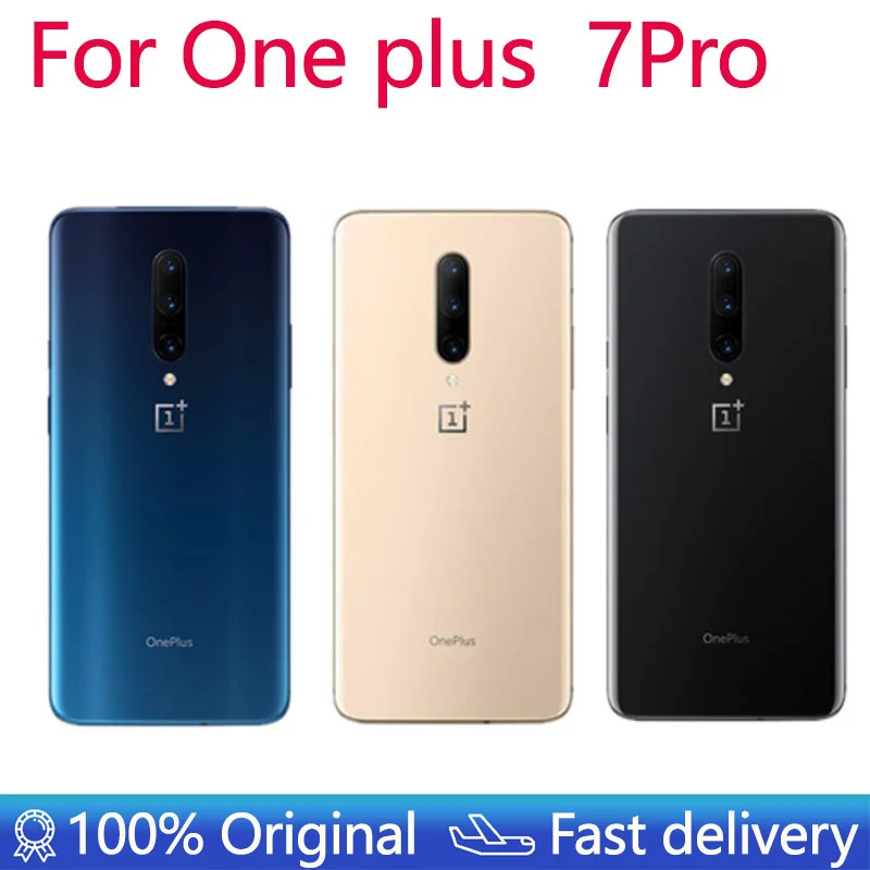 Oneplus 7 Pro 7pro Glass Back Battery Cover Rear Door Housing Panel