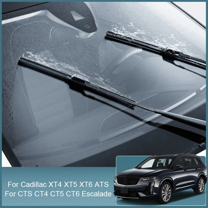 

Car Front Windshield Wiper Blades Rubber For Cadillac ATS CT4 CT5 CT6 CTS Escalade LYRIQ SRX XT4 XT5 XT6 2009-2024 Accessories