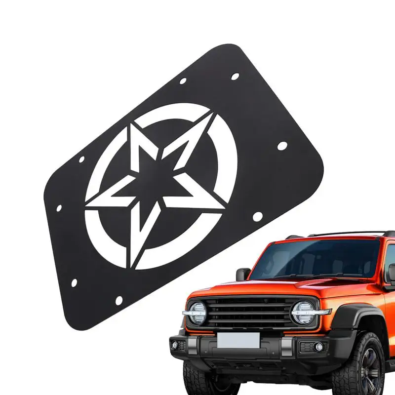 For Baffle Car Exhaust Port Cover Tailgate Protective Cover Automotive Vent Plate Protector Replacement Accessories