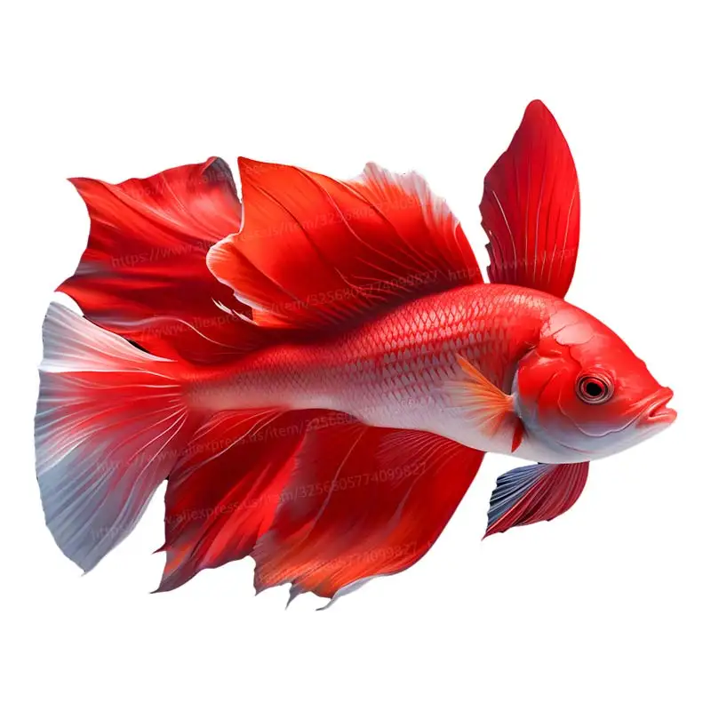Betta Fish Wall Sticker Bathroom Toilet Decor Living Room Cabinet Refrigerator Home Decoration Decals Stickers S425