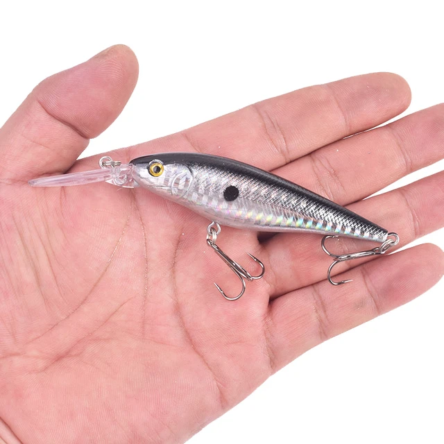 Floating Minnow Fishing Lure 11cm 10g Long Lips​ Diving Wobbler Crankbait  Plastic Artificial Hard Bait