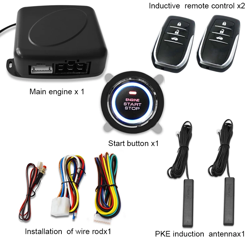 Car Remote Control PKE Car Keyless Entry Engine Start Alarm System Push