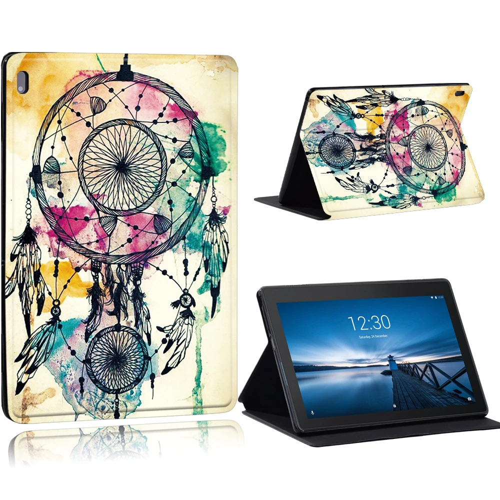 phone and tablet stand Old Image Series Pattern Case for Lenovo Tab E10 /Tab M10 10.1 Inch/Tab M10 FHD Plus 10.3 inch Tablet Stand Cover Case tablet holder Tablet Accessories