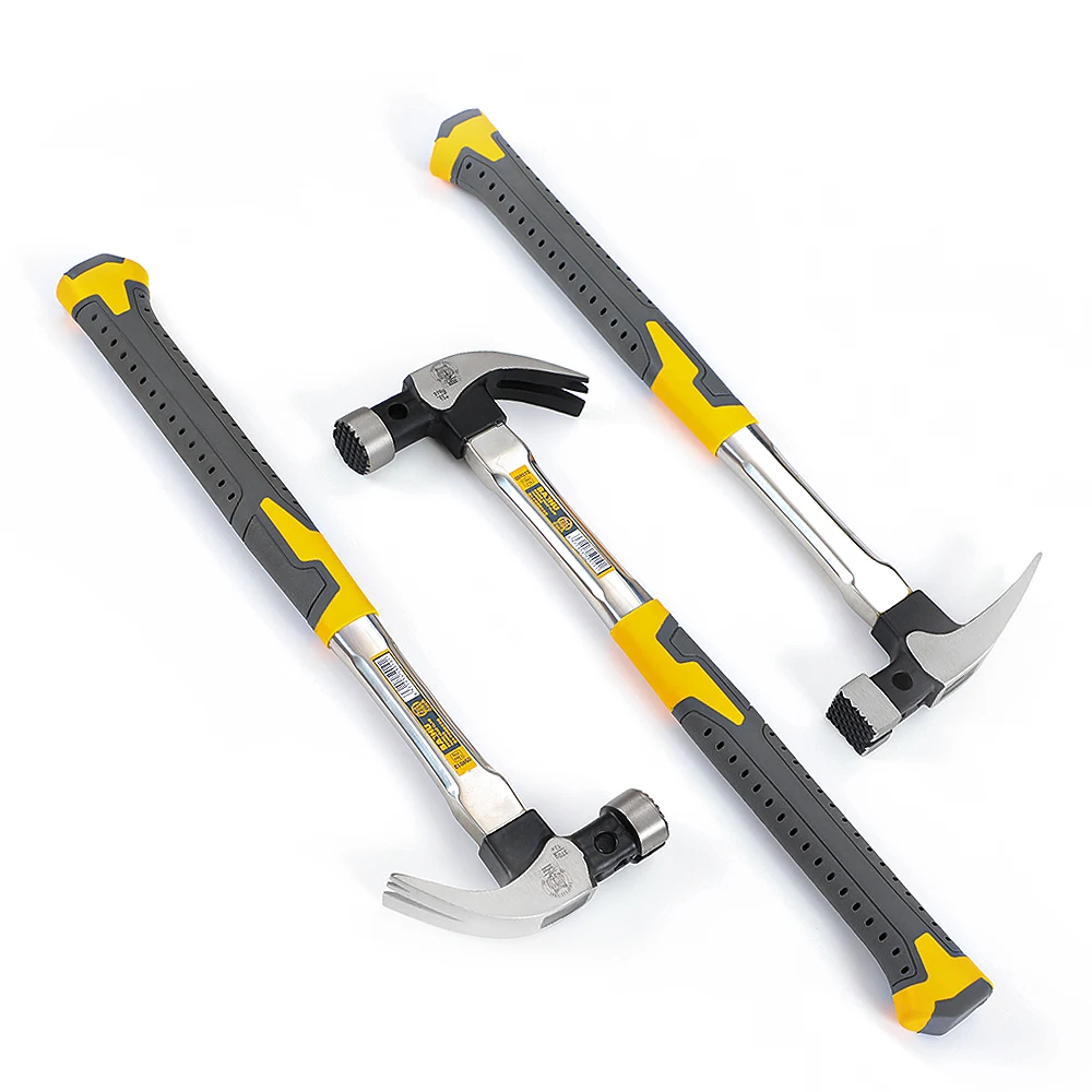 BAIHU Hammer High Carbon Steel Multifunction Non-slip Shockproof Hammer Hand Tool Magnetic Claw for Woodworking claw hammer