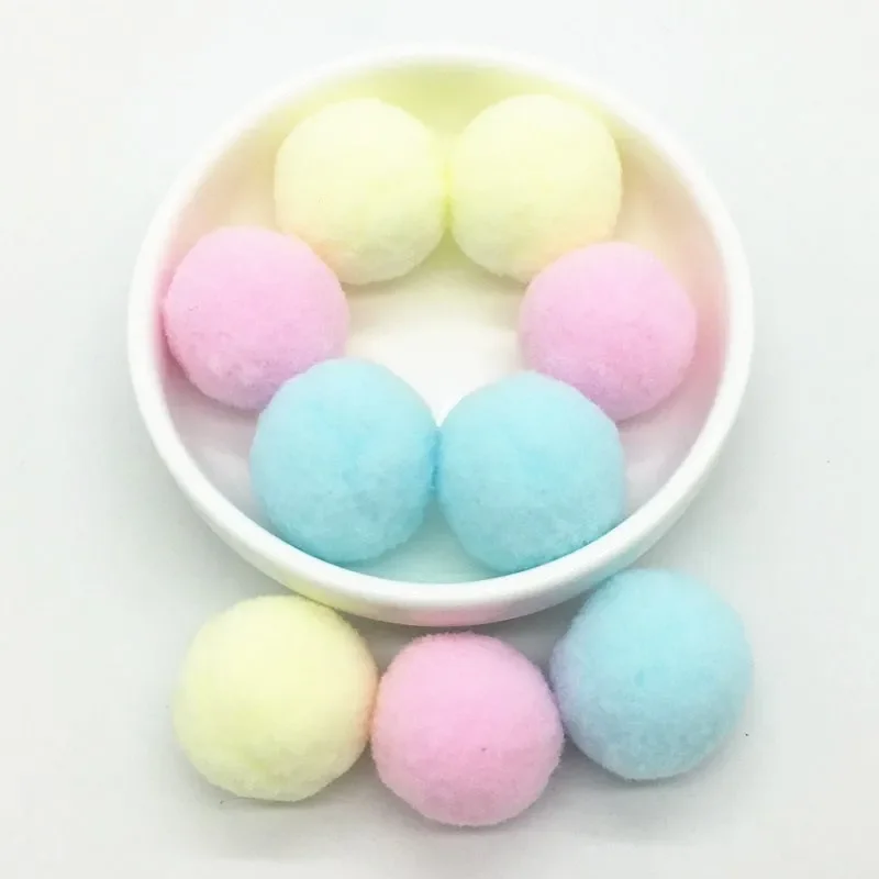 Pom Pom Fur Balls DIY Craft Decor Accessories With Craft Supplies, Pom Poms Craft Supplies, Fluffy Ball Accessories 20g