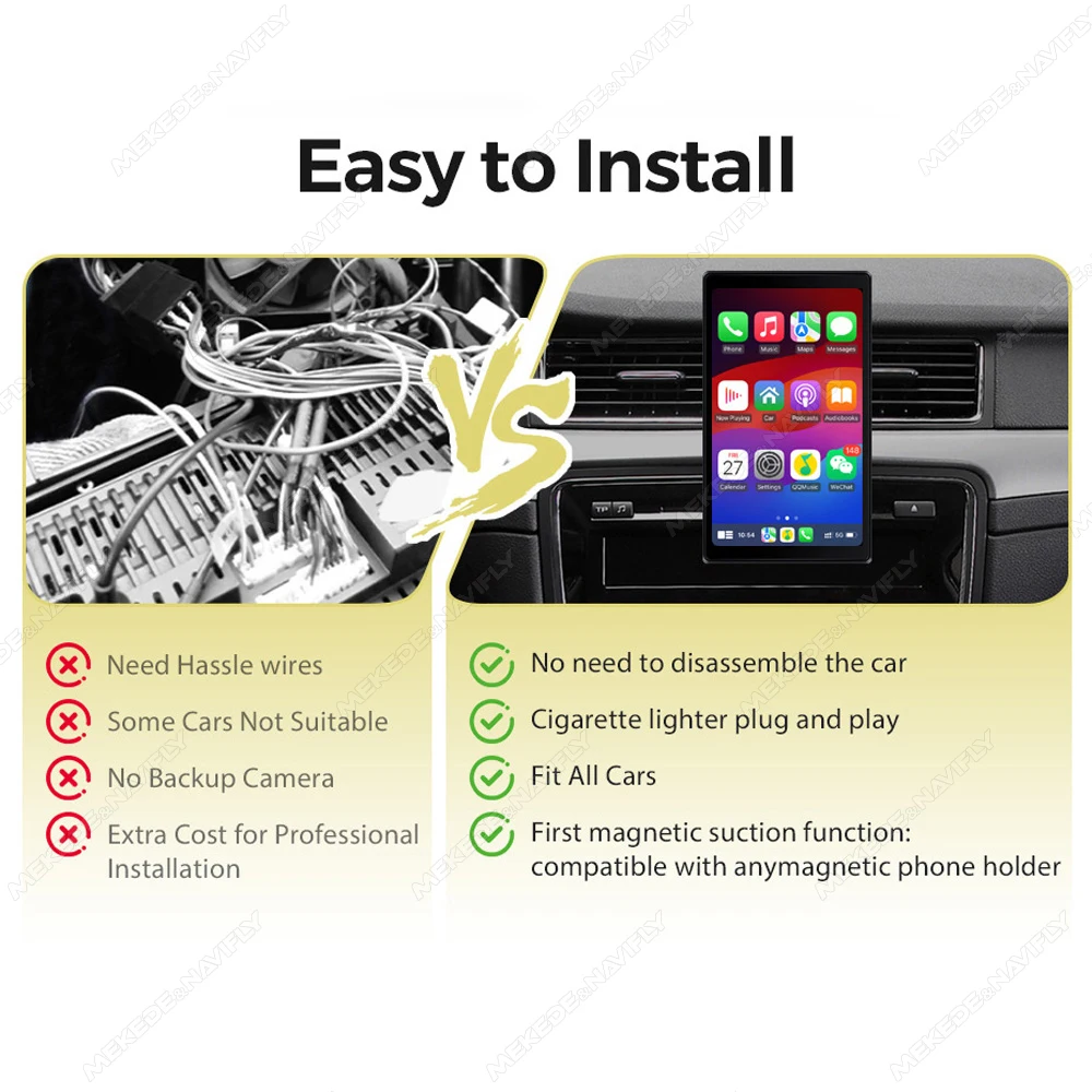 8inch Smart screen car intelligent systems Autoradio Car Radio Player Screen Multimedia Player Wireless Android Auto Carplay