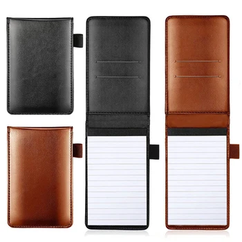 Mini Taccuino A7 con Copertina in Pelle, Blocco Note Tascabile Portatile, Perfetto per Appunti di Lavoro, Uso in Ufficio e Scuola