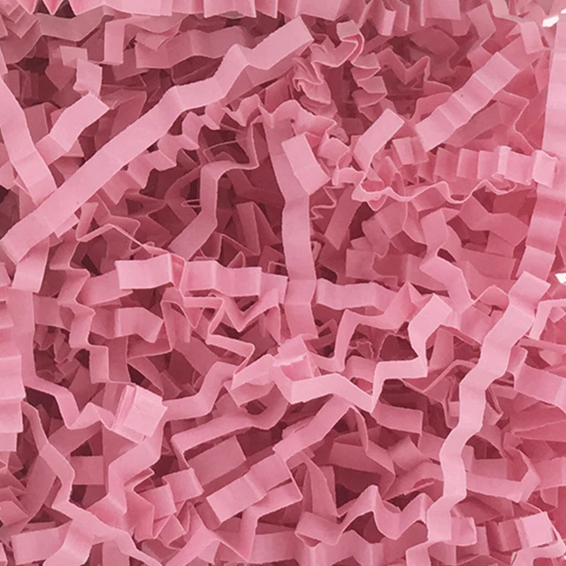 Radiant Rose Gold Metallic Glitter Raffia for Gift Box Filler and Craft Decor