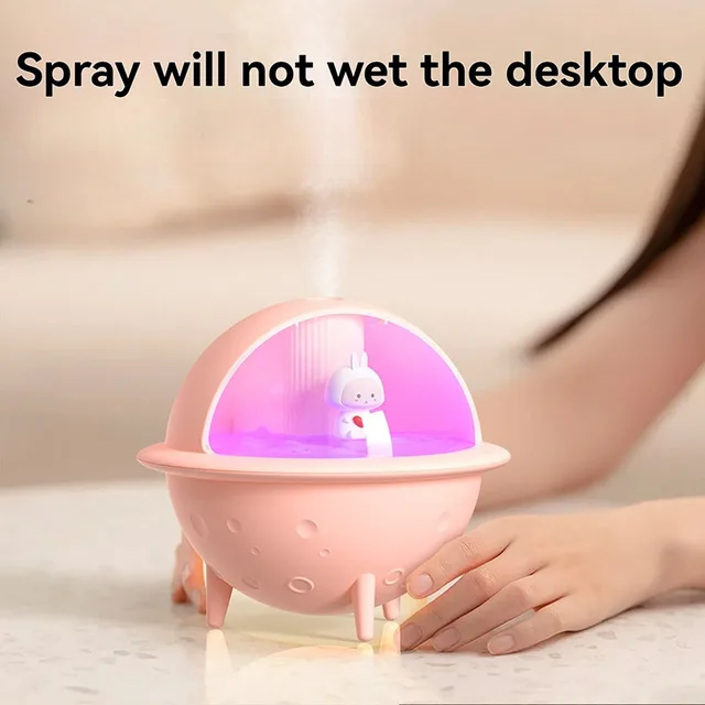 New Humidifier Aroma diffuser Colorful Spaceman Small Portable Atomization USB Large Fog Volume Desktop Bedroom Room Household 2