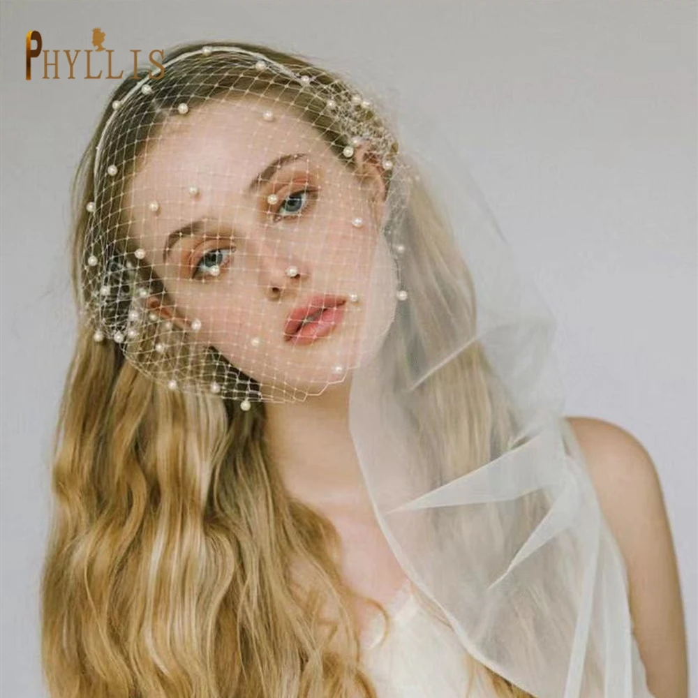 JM06 Handmade Birdcage Veil Rhinestone Headband Fascinator Hat Vintage Wedding Bridal Headpiece Hairbands Party Hair Accessories