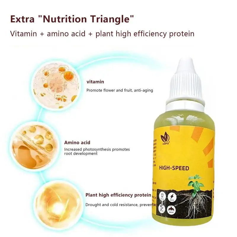 Plant root nutrient solution Rapid rooting fertilizer Liquid root fertilizer Rapid rooting fattening organic fertilizer plant fertilizing concentrate plant root stimulator