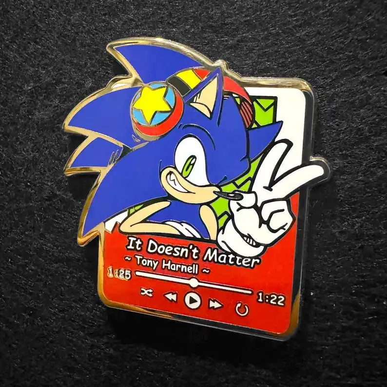 Hero Story Music Player Enamel Pin Metals & Alloys