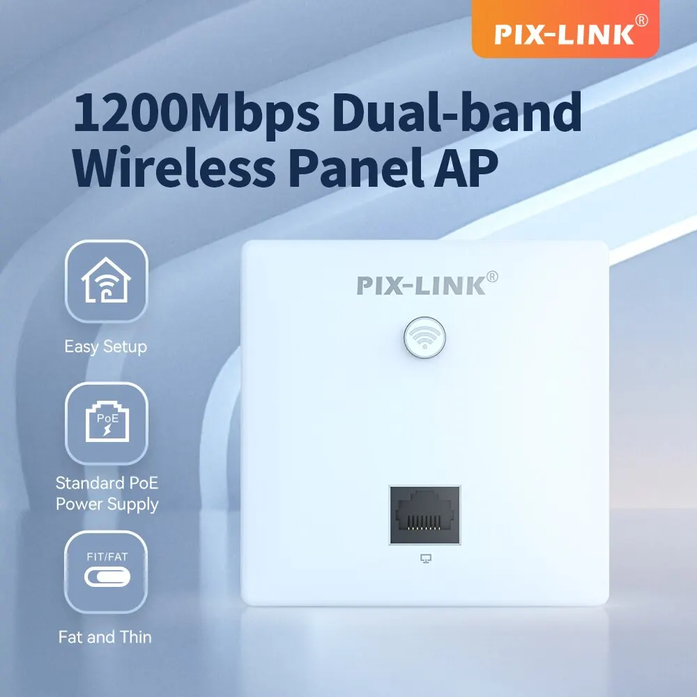 Access Point Wireless Panel POE WiFi AP 1200Mbps Dual-band PIX-LINK CAP05 For Hotel Rooms Apartments Dormitories Meeting Rooms wireless router wireless wifi adapter