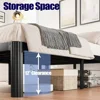 14in High Queen Bed Frame No Box Spring Needed, Heavy Duty Metal Platform Bed Frame Queen Size with Round Corners 6