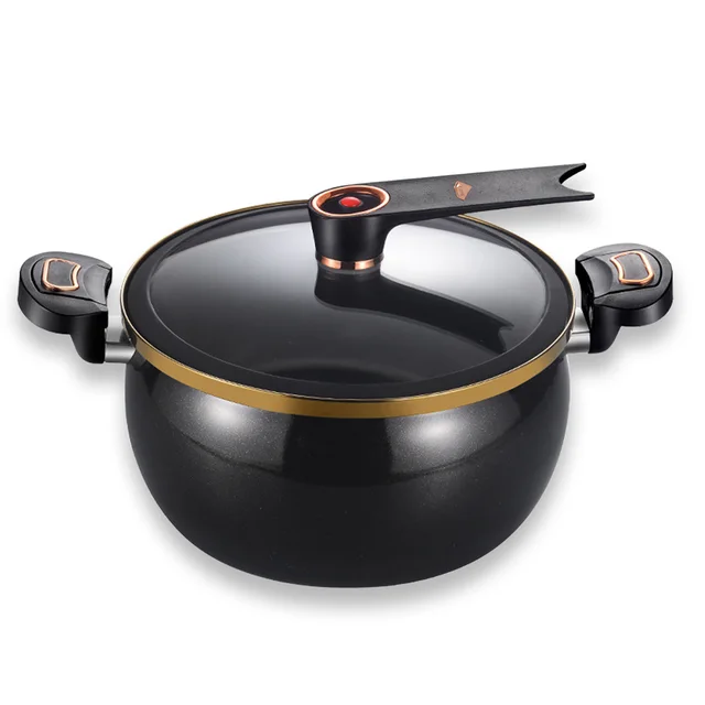 Micro-ocuiseur 1 pièce, émail mieux utilisé, nouvelle marmite à ragoût est une marmite qui cuise des aliments plus rapides, autocuiseur sûr, marmite à soupe 1