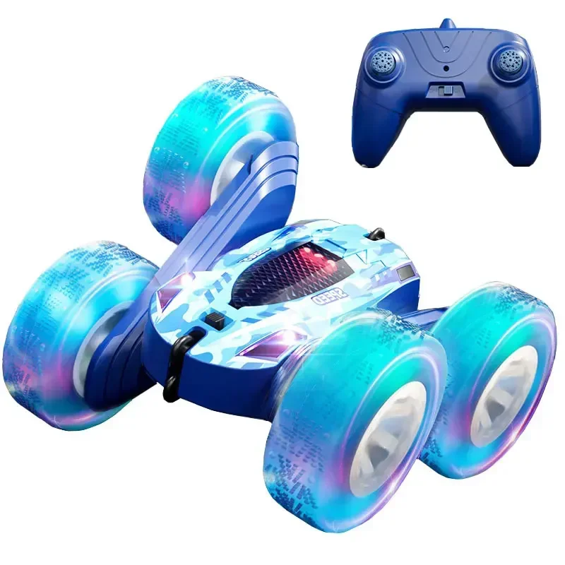 Rc Stunt Car Children Double Sided Flip 2.4G Remote Control 360 Degree Rotation Off Road Drift Rc Car Gifts for Kids Adults Boys