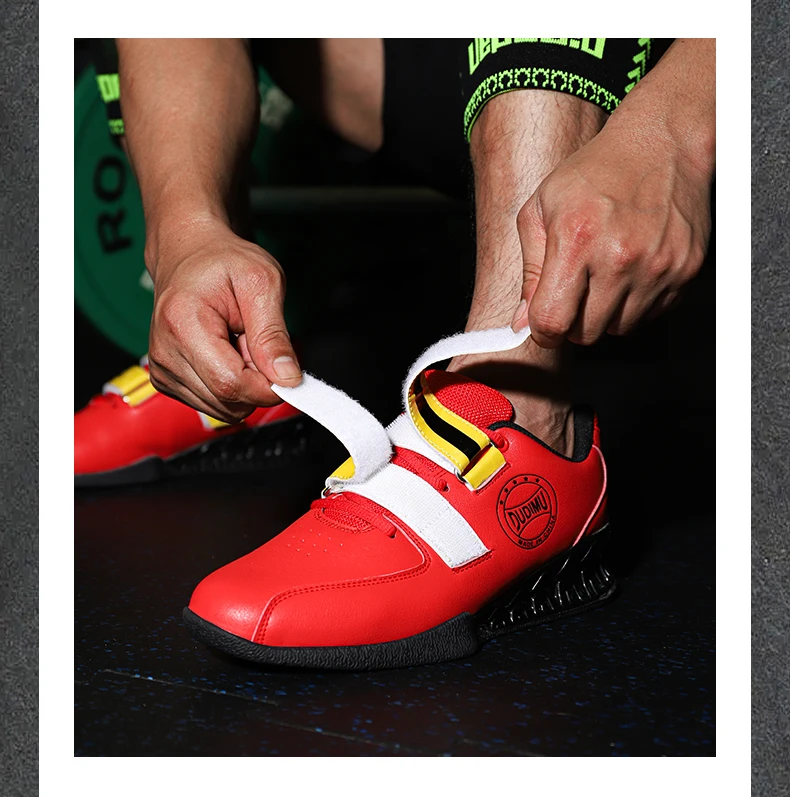 Description Picture 5 of itemMen's Weightlifting Shoes Size 36-45 Women Squat Deadlift Shoes Gift Elastic Band Gym Training Bodybuild