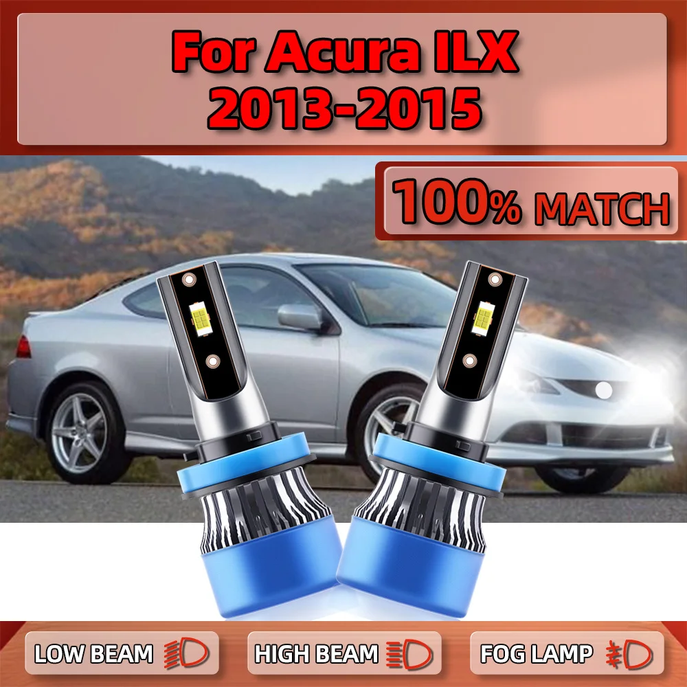

20000LM Canbus LED Headlight Bulbs 120W Low Beam Car Headlamps 12V 6000K White Turbo Auto Lamps For Acura ILX 2013 2014 2015