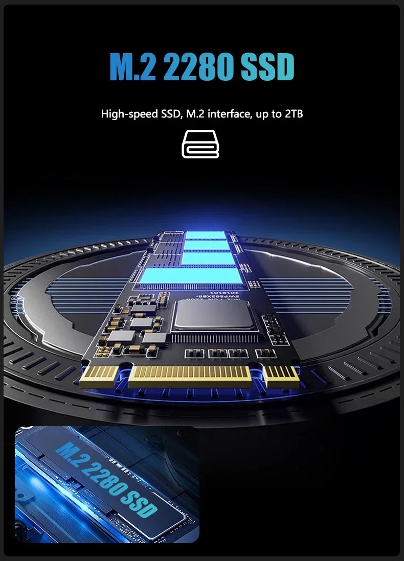 SZBOX MINI PC R5 7640HS / R9 6900HX / R7 6800H WINS 11 DDR5 M.2 2280 NVME SSD PCIE 4.0 USB 4.0 WIIF 6E BT5.3 Desk Gaming Mini Pc 3