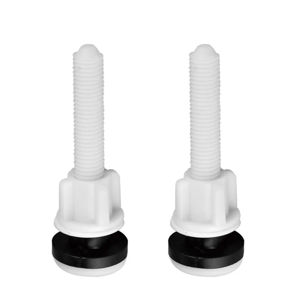 Toilet Seat Accessories Toilet Hinge Replacement Plastic Toilet Hinge Close Coupling Bolts And Nuts With Washers For Fastening And Repairing Toilet Seat Fixing Kit 2pcs