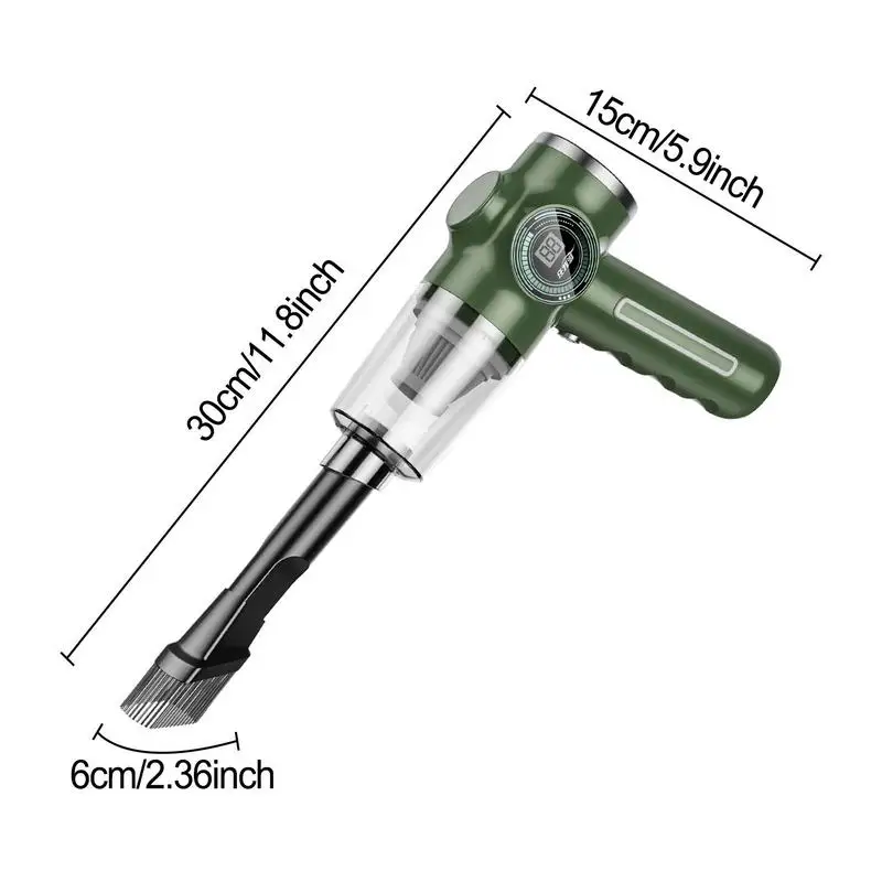 범용 자동차 휴대용 진공 청소기, 차량 무선 진공 청소기, USB 충전식, 자동 핸드헬드 저소음 청소 기계