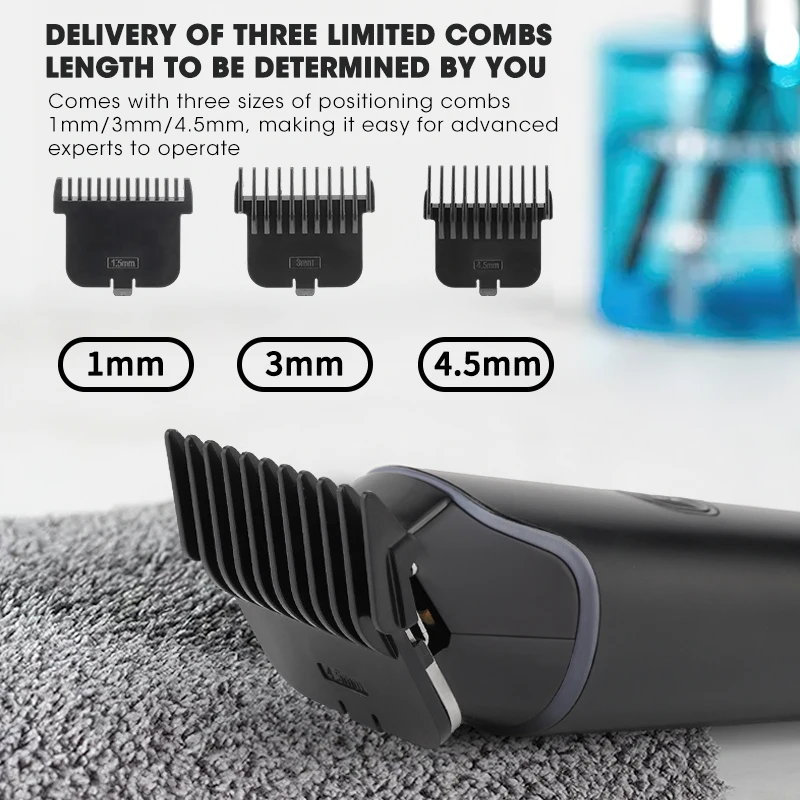 LCD digital display men's hair clipper hair salon engraving electric clipper USB hair clipper bald machine 6