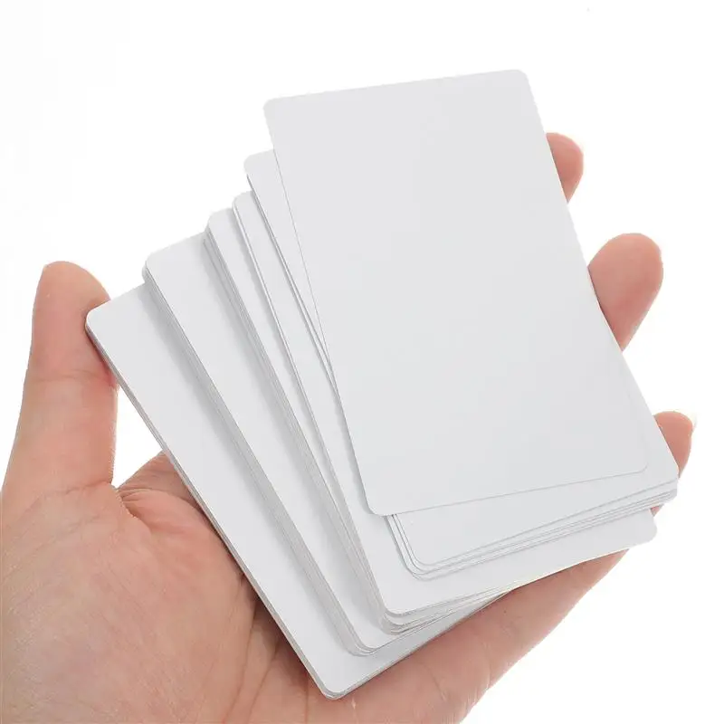 100Pcs Blank Metal Cards Sublimation Metal Business Cards Thick Business  Cards Name Cards 