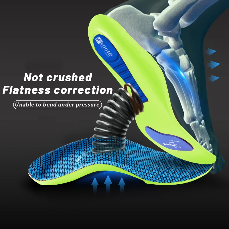 Orthopedic Insoles for Feet Sport Shock-absorbing Insole for Shoes Arch Support Plantar Fasciitis Templates Pads Men Women Sole 3
