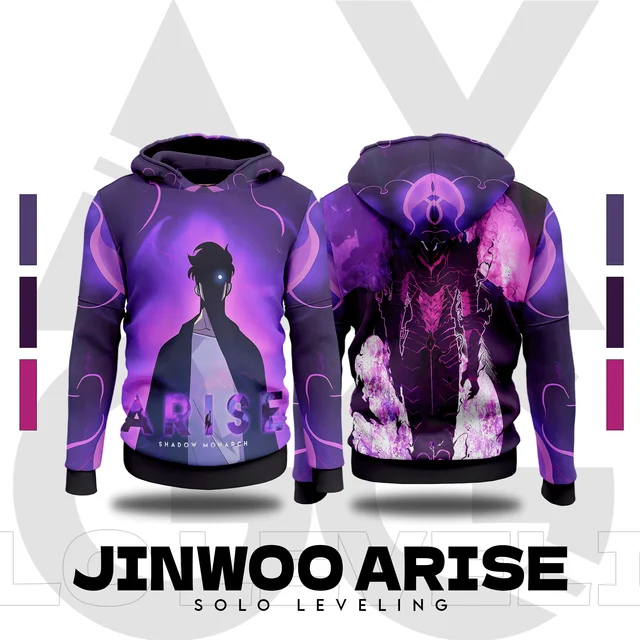 Popular Solo Leveling Hoodies 3D Sung Jin-Woo Print Cosplay Anime Sweatshirts Autumn/Winter New Men Women Tracksuit Y2k Pullover 1