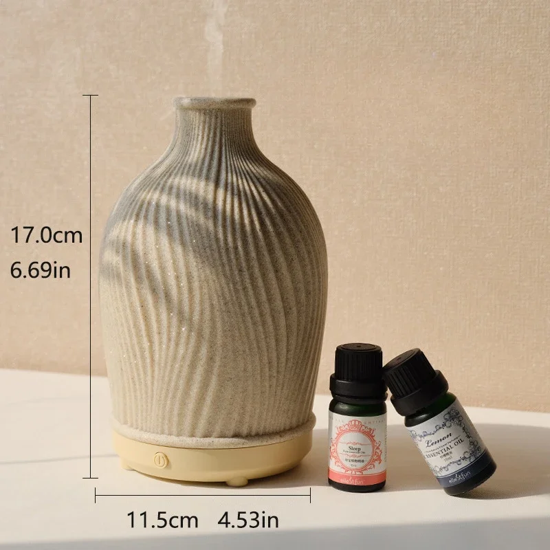 

2024 New Essential Oil Fragrance Diffuser Ceramic Ultrasonic Air Humidifier for Bedroom Room Aromatherapy Humidifiers Diffusers