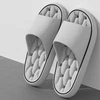 Bathroom House Slippers Leaking Quick-Drying Shower Slipper Light Weight Waterleaky Beach Flip Flops Women Swimming Slides 2