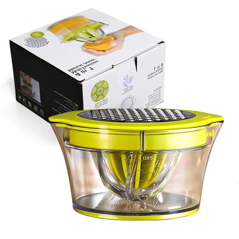 Plastic manual juicer Orange juice simple juicer Small portable small tool multifunctional lemon juicer