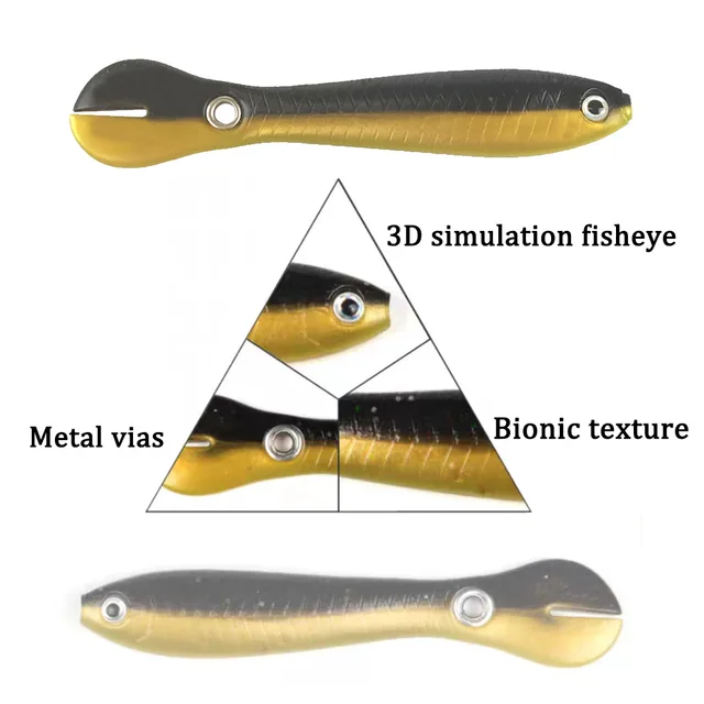 Señuelo biónico luminoso de hundimiento lento, señuelo de Pesca suave,  accesorio de natación, señuelo simulado, rebote, agua salada, Mar, 5/10/20  piezas pesca pesca accesorios señuelos de pesca pesca accesorios mar -  AliExpress