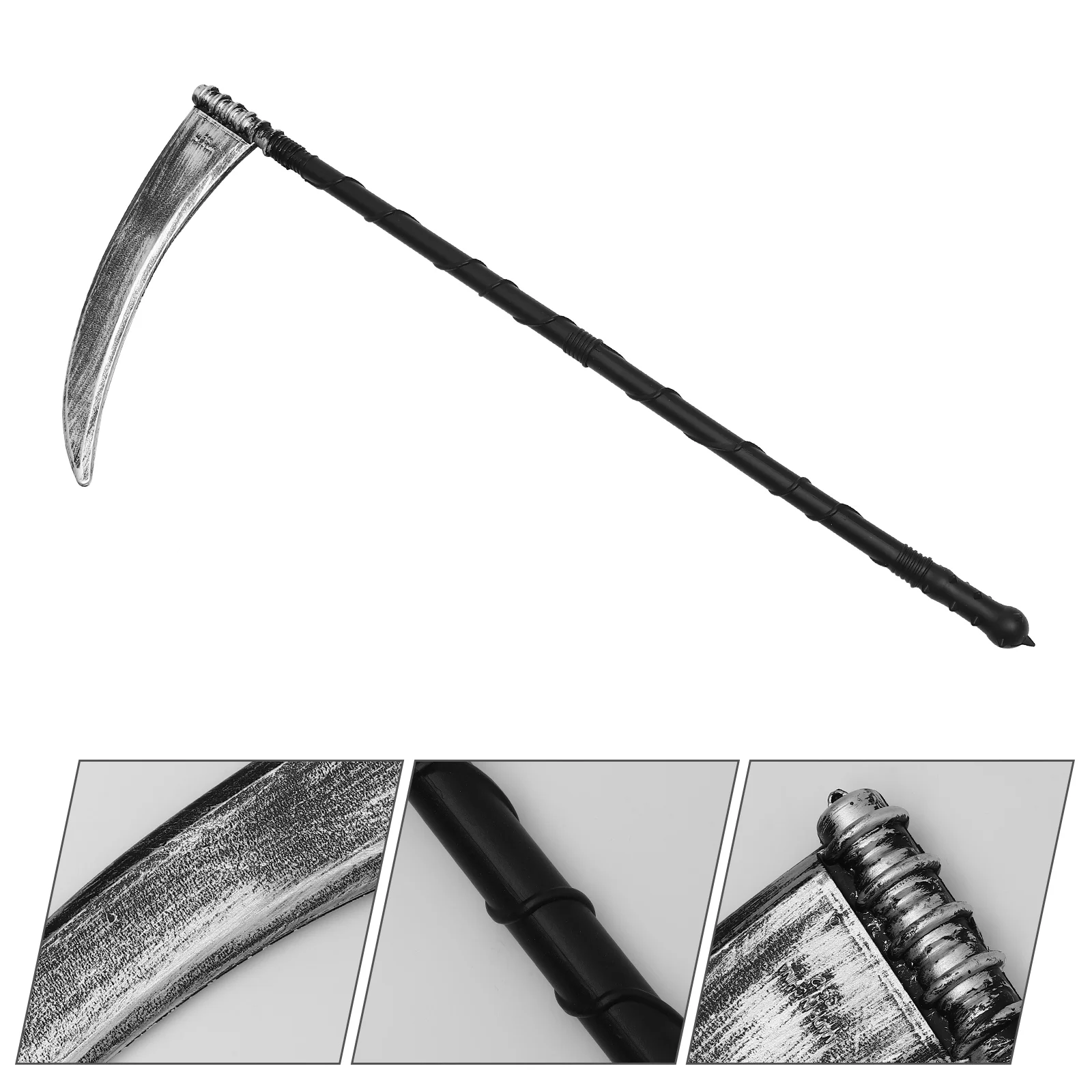 Halloween Falce Prop Scythe Grim Scythe Staff Plastica Grim Falce Halloween Death Costume Dress Up Toys Zombie