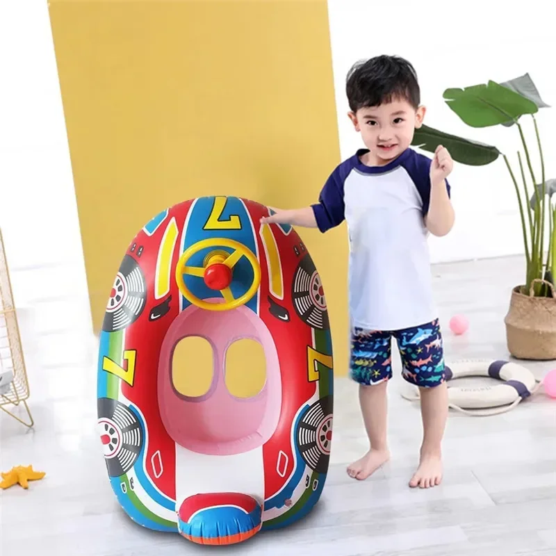 Inflatable Children Swimming Ring Toys Water Play Game Seat Bathtub Float Toddler Swim Circle Summer Fun Pool Summer Beach Party 3