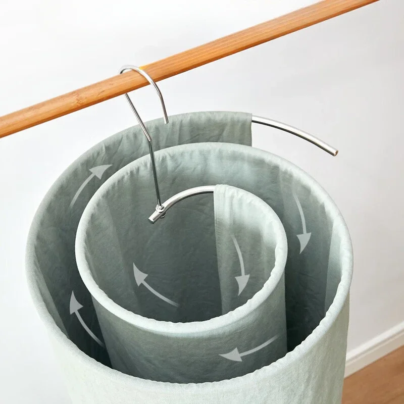Round Spirals Sheet Hanger Quilt Sheet Sheet Hangers Multi-Functional Balcony Rotating Spirals Drying Rack For Clothes Towel 3