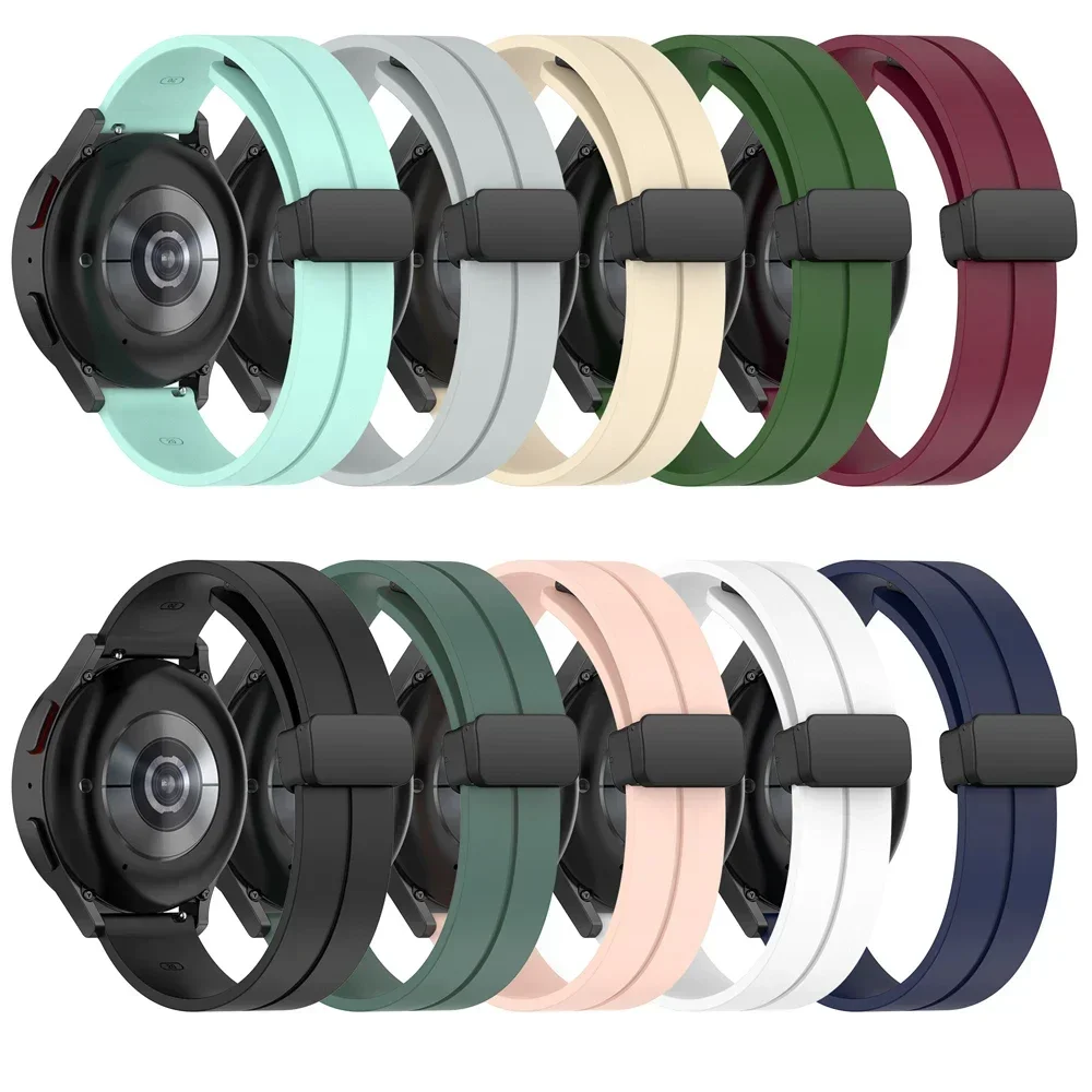 Universal Silicone Magnetic Buckle Sport Strap (18-22mm)