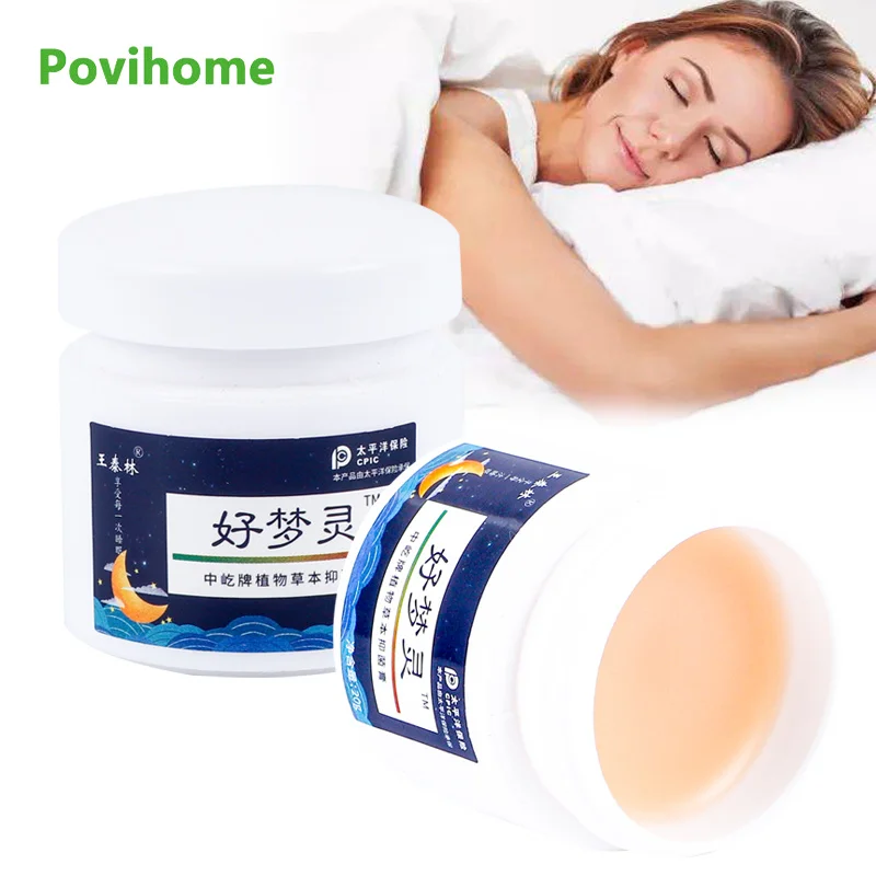 

20g Sleepless Cream Improve Sleep Soothe Mood Balm Soothing Insomnia Relax Help Sleep Cream Relieve Stress Anxiety Ointment