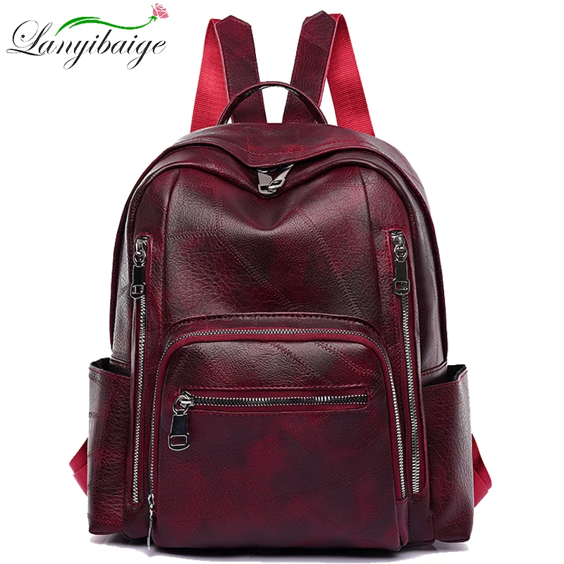 Soft Leather Designer Backpacks Casual Luxury Fashion High Quality