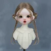 30cm Doll Wig Bangs Ponytail Curly Soft Mohair Wig Suitable for1/6BJD Doll Wig Toy Accessories 6-7 Inches Hair 4