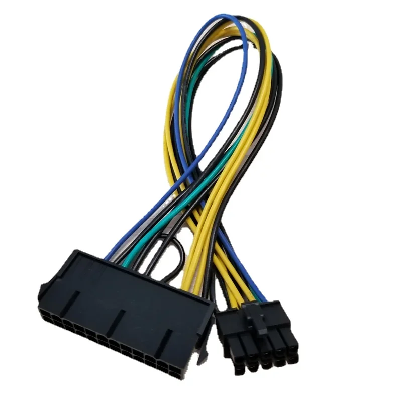 PSU ATX 24Pin Female to 10Pin Male Adapter Convert Power Supply Cable Cord 30cm for Lenovo Motherboard 18AWG