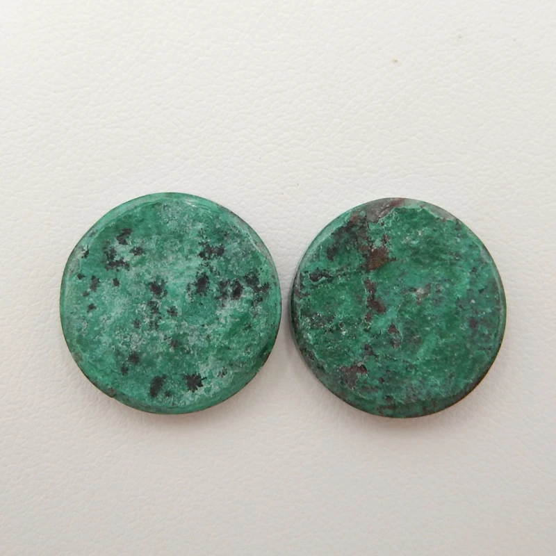 

Natural Flatback Cabochon, High Quality Gemstone Cabochons beads1 pair for diy earrings,necklaces bracelets19x4mm6.4g