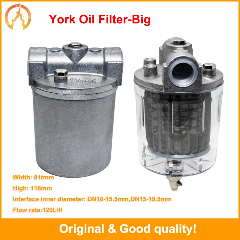 Filtro Diesel do Filtro do Filtro 120l h do Filtro do Copo do pc do Filtro de Óleo de York para o Queimador
