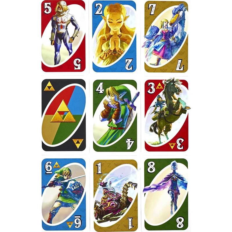 Mattel Games UNO The Legend of Zelda Card Game for Family Night Special Rule contain storage Bag travel game toy 4