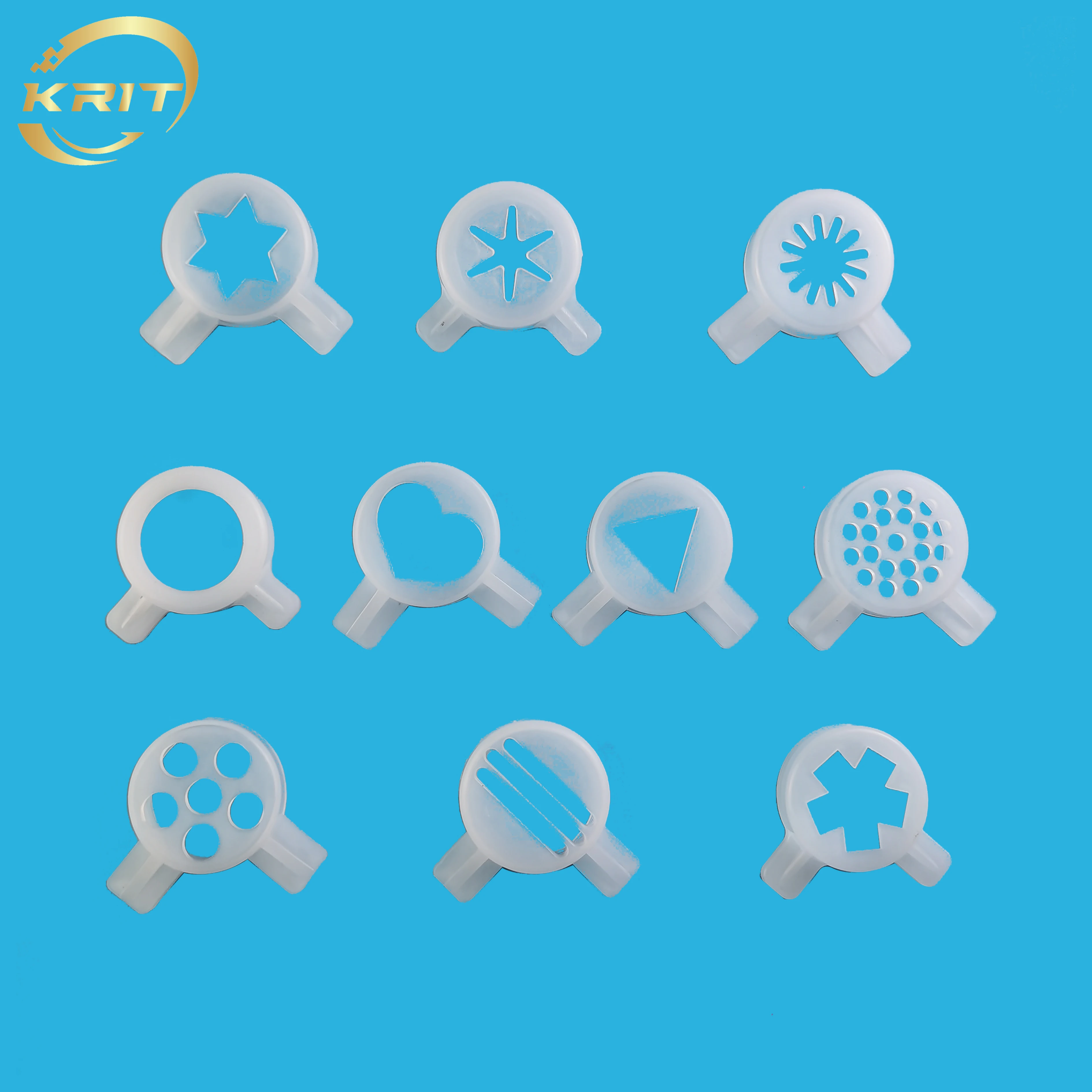 Soft Serve Ice Cream Makers Nozzle Moulding Lids Inner Diameter 29mm Modeling Caps Spare Parts 10 In 1 Set ice cream machine parts