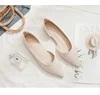 Large Size Spring Autumn Shallow Mouth Flats Pointed Toe Solid Color Flat Heel Shoes for Women Slip on Zapatos De Mujer Loafers 5