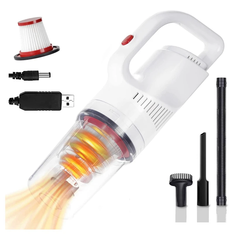 

Handheld Vacuum Cleaner High Power Vacuum Cleaner 12000Pa USB Charging Portable Dust Buster For Car/House/Office Cleaning