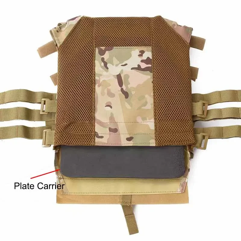 경량 조절 가능한 군용 전술 조끼, 방탄복, JPC Molle 파우치, 플레이트 캐리어, 사냥 조끼, 훈련 보안 기어, 600D