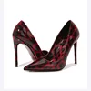 New Leopard Print Pointed High Heels Pumps12CM High Heels Large Size Style Sexy Luxury Fashion Party OL Shoesc Sizes 35-46 3